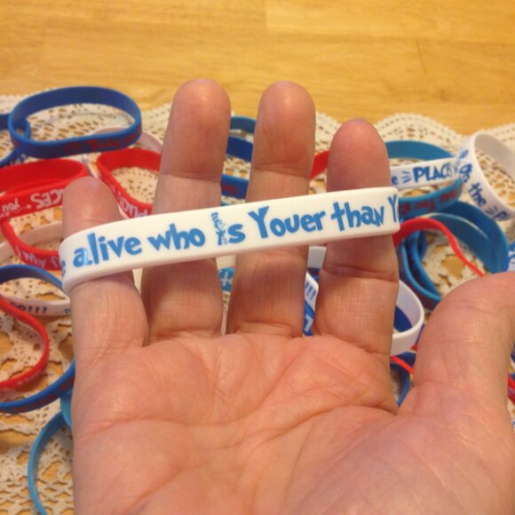 Party Favors Bundle - Dr. Seuss positive affirmation  bracelets - Picture 5 of 10